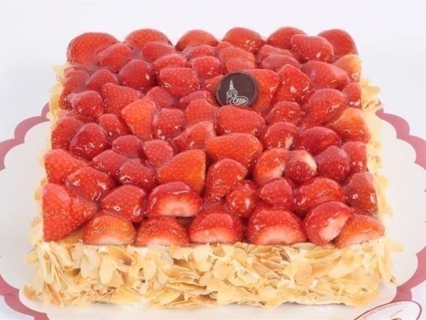 Aardbeien taart